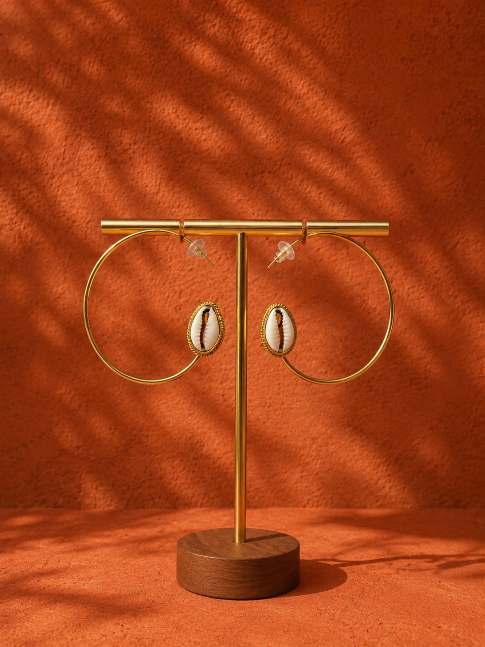 Boucles d'oreilles africain en bronze
